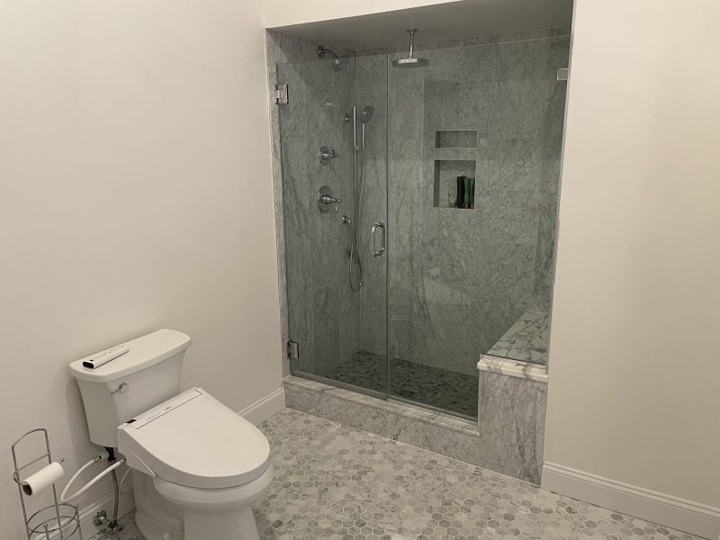 Custom Tile shower in Master BathBath